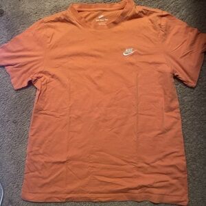 Nike Orange Short Sleeve Tee Vibrant Cotton Comfort